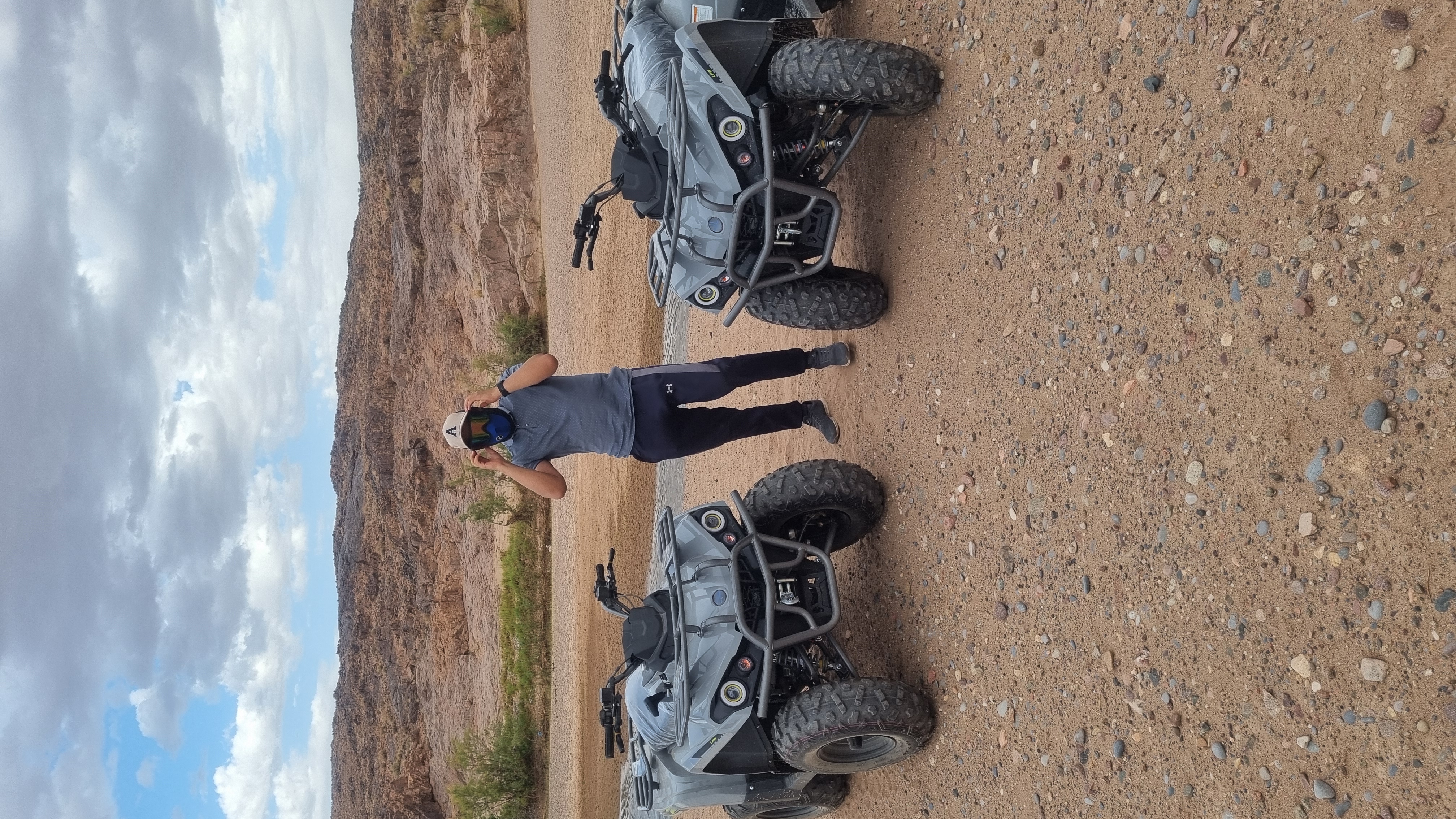 Quad rider smiling