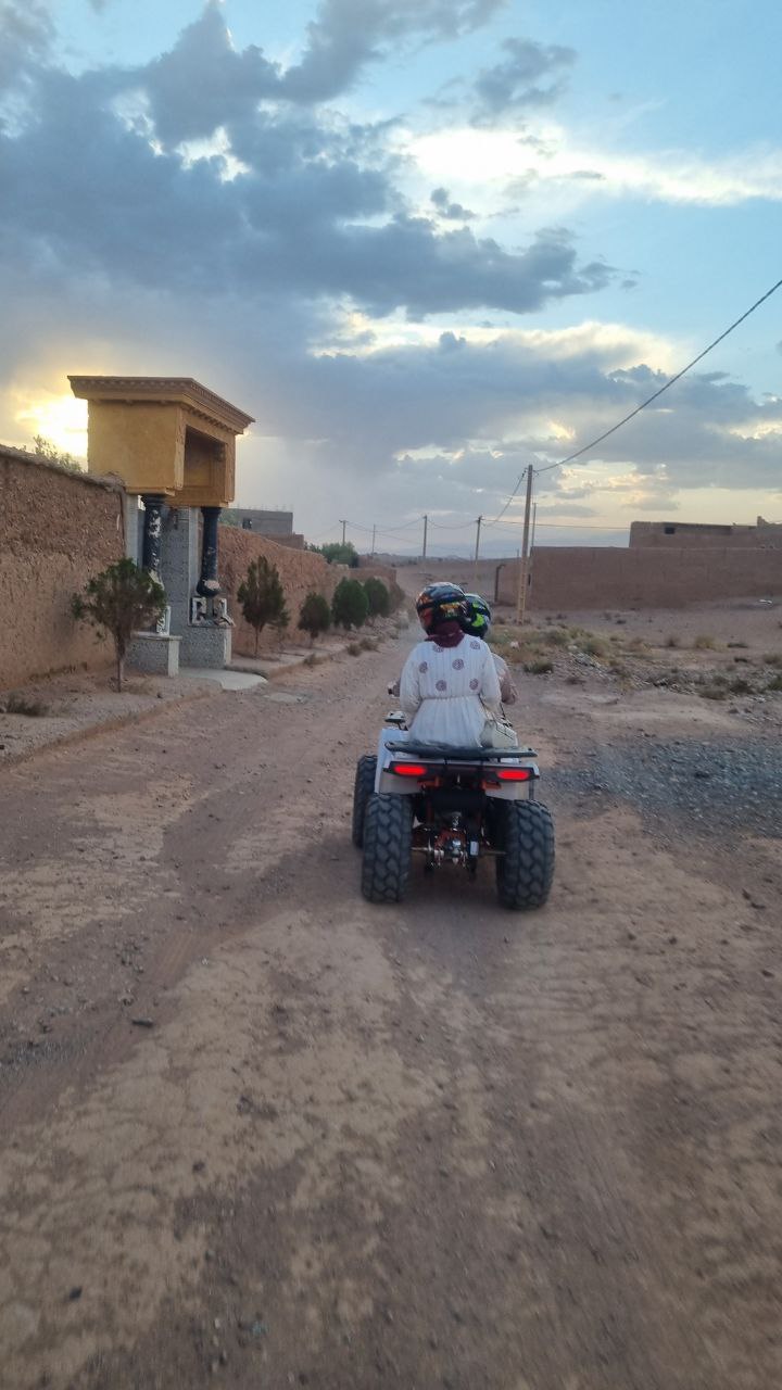 Riding at sunset